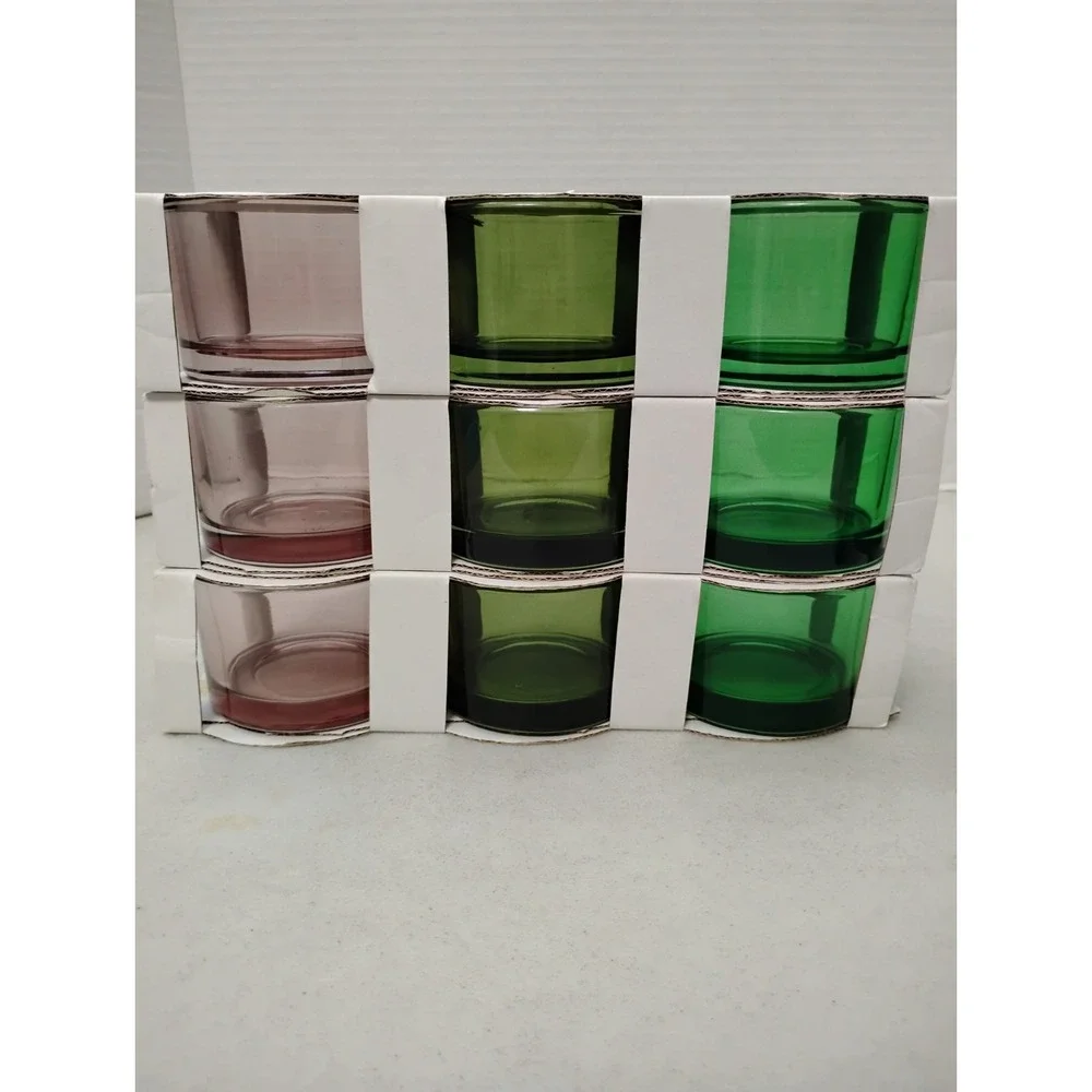 IKEA KLARHET Glass Votive Candle Holder Set Of 3 X3 Boxes Sealed 9 Total NIP